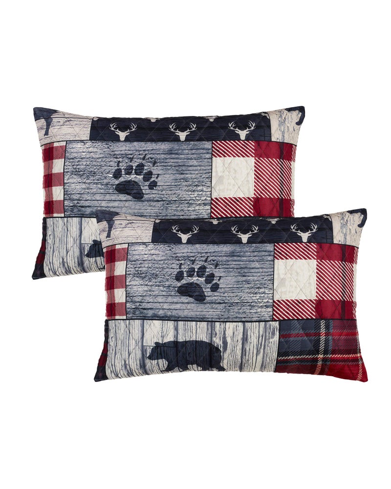 Donna Sharp Full/Queen Bedding Set - 3 Piece - Timber Lodge Quilt Set with Full/Queen Quilt and Two Standard Pillow Shams - Machine Washable - Image 4